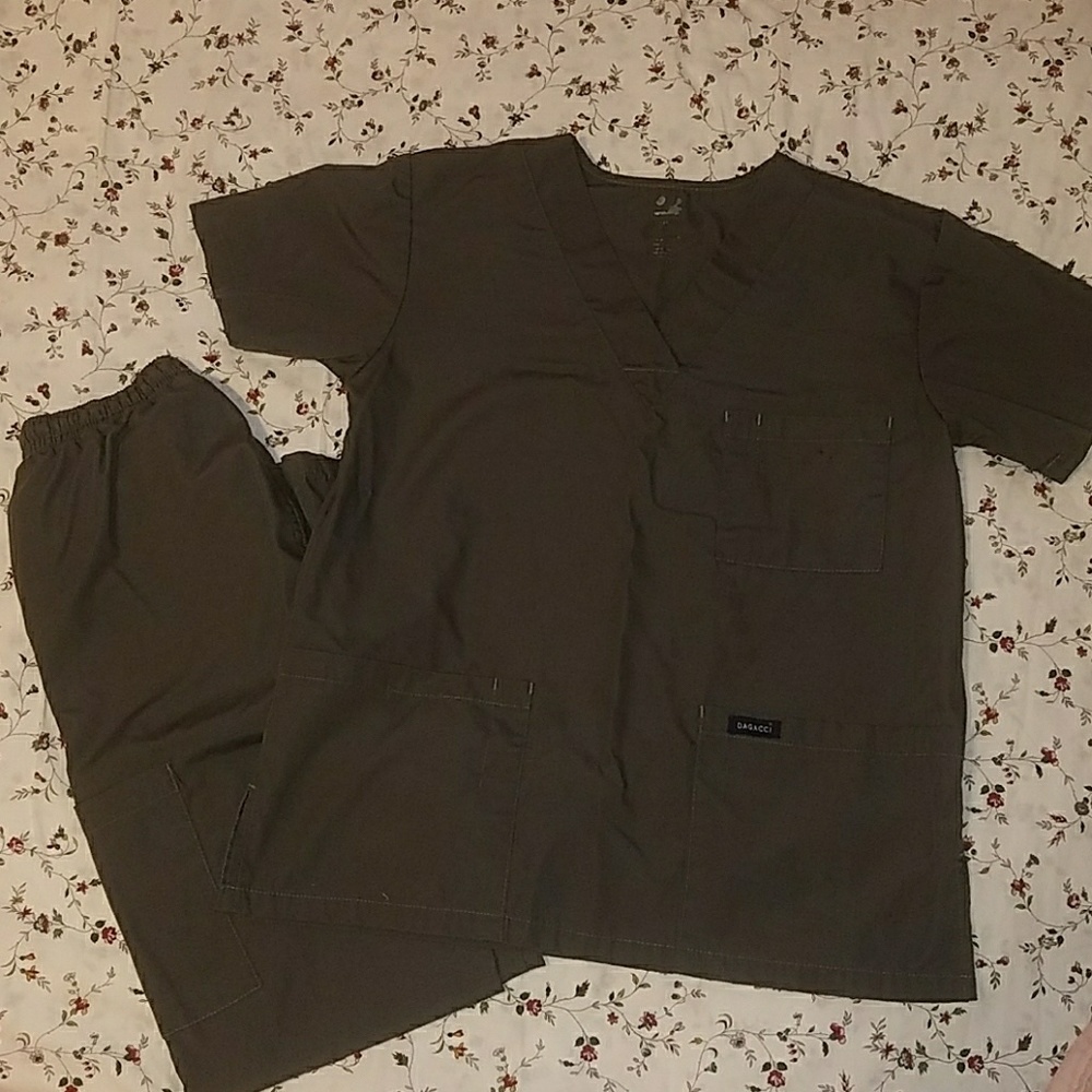 Gray scrubs